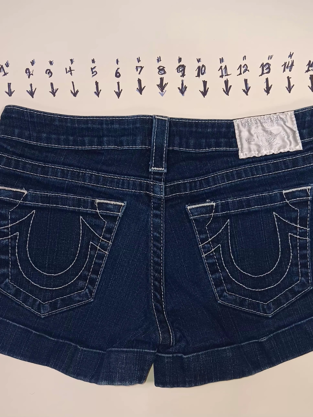 True Religion Dark Blue Denim Women's Shorts